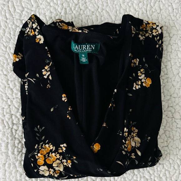 Ralph Lauren Tops - Ralph Lauren Black Floral Blouse